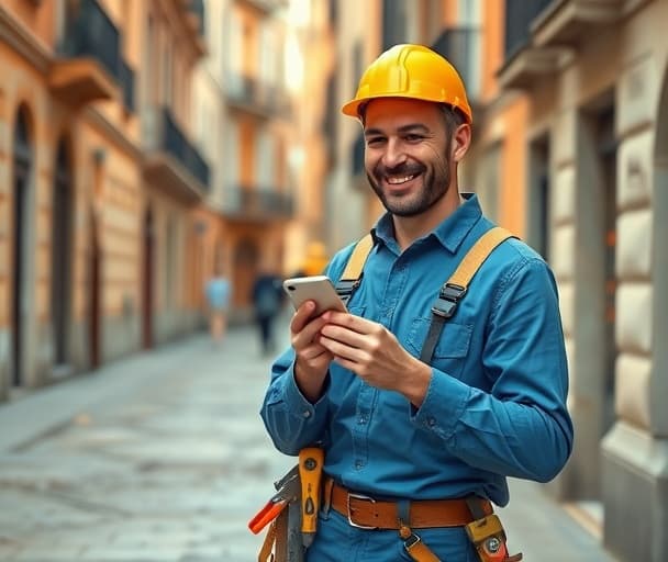 Profesional independiente trabajando