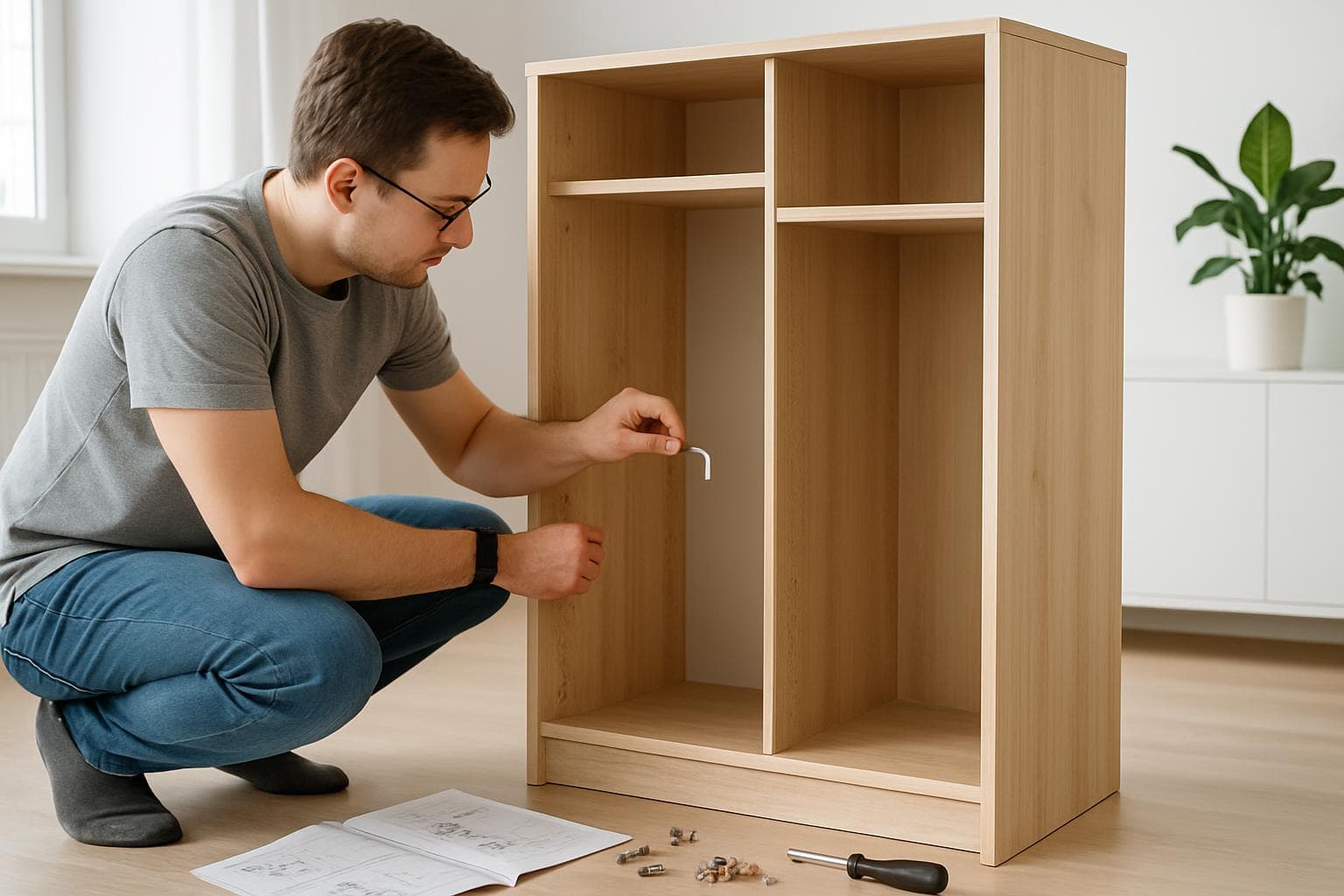 Montaje de muebles nuevos