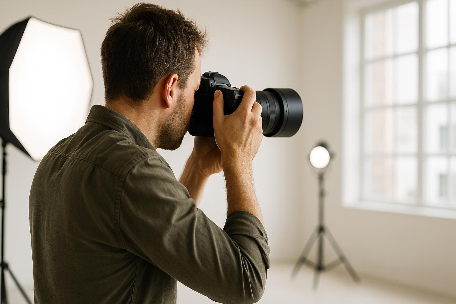 Profesional de fotografía trabajando en Barcelona