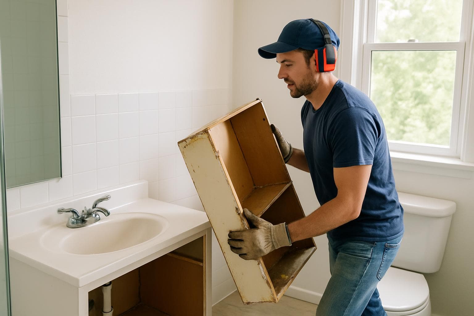 Retirada del mobiliario antiguo