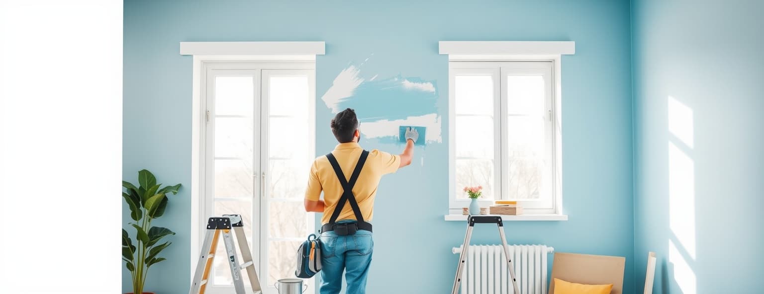 Profesional de pintura trabajando en Valladolid