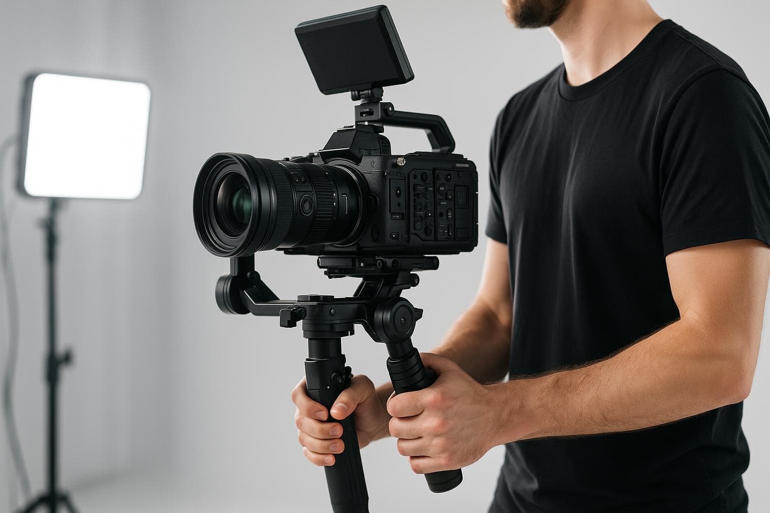 Profesional de producción audiovisual trabajando en Sabadell