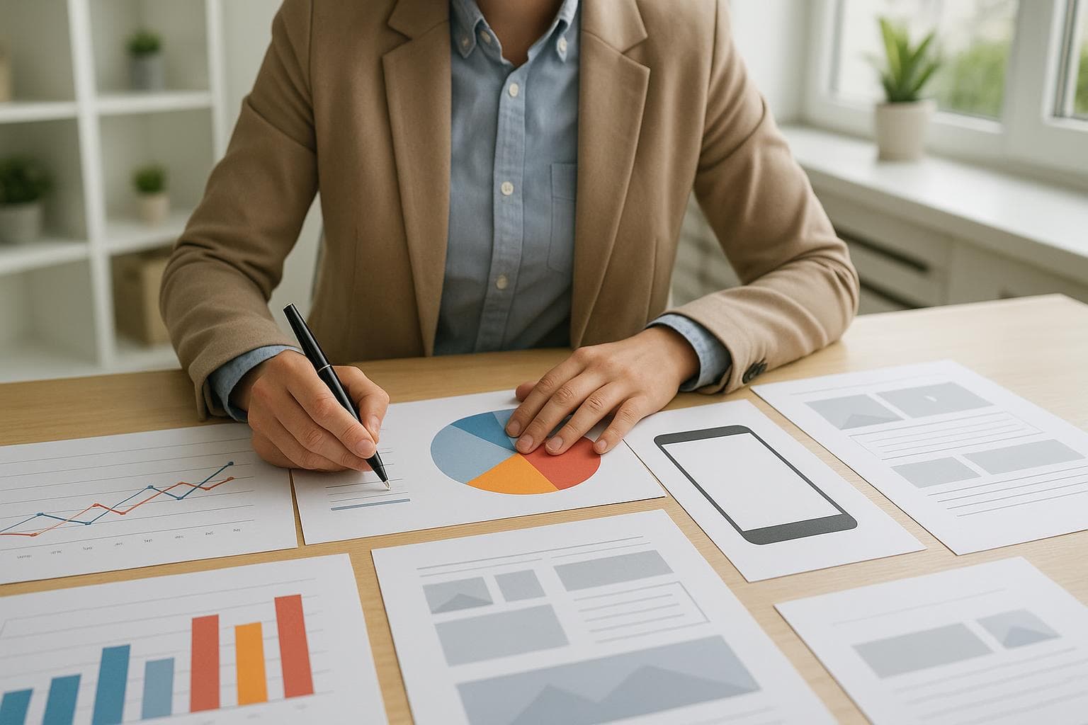 Profesional de publicidad trabajando en Barcelona
